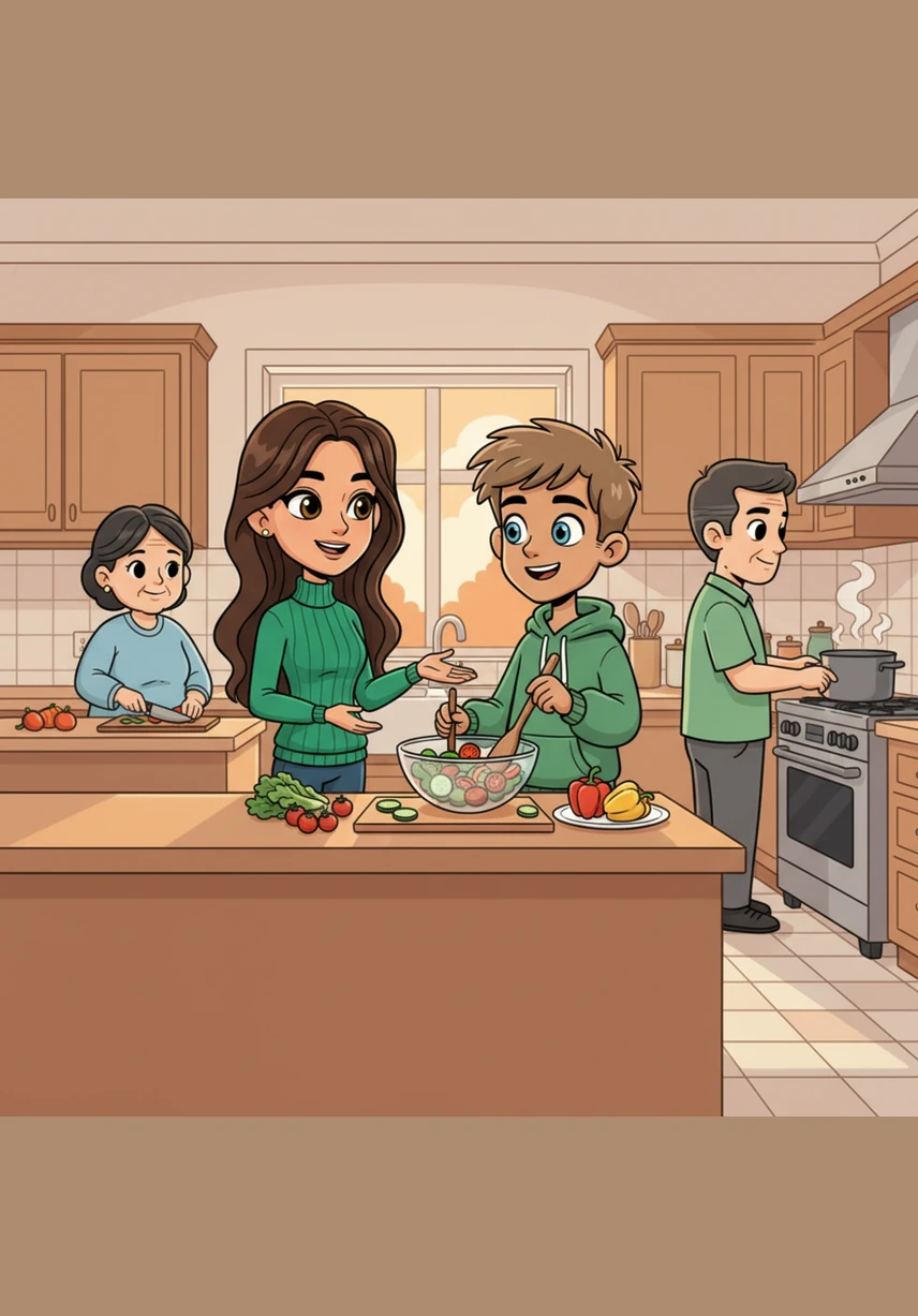 The local news reports a series of unexplained deaths, sending a wave of fear through the close-knit community. Elif listens to the broadcast while helping her mother prepare dinner, her expression one of mild, polite concern that perfectly mimics those around her.
