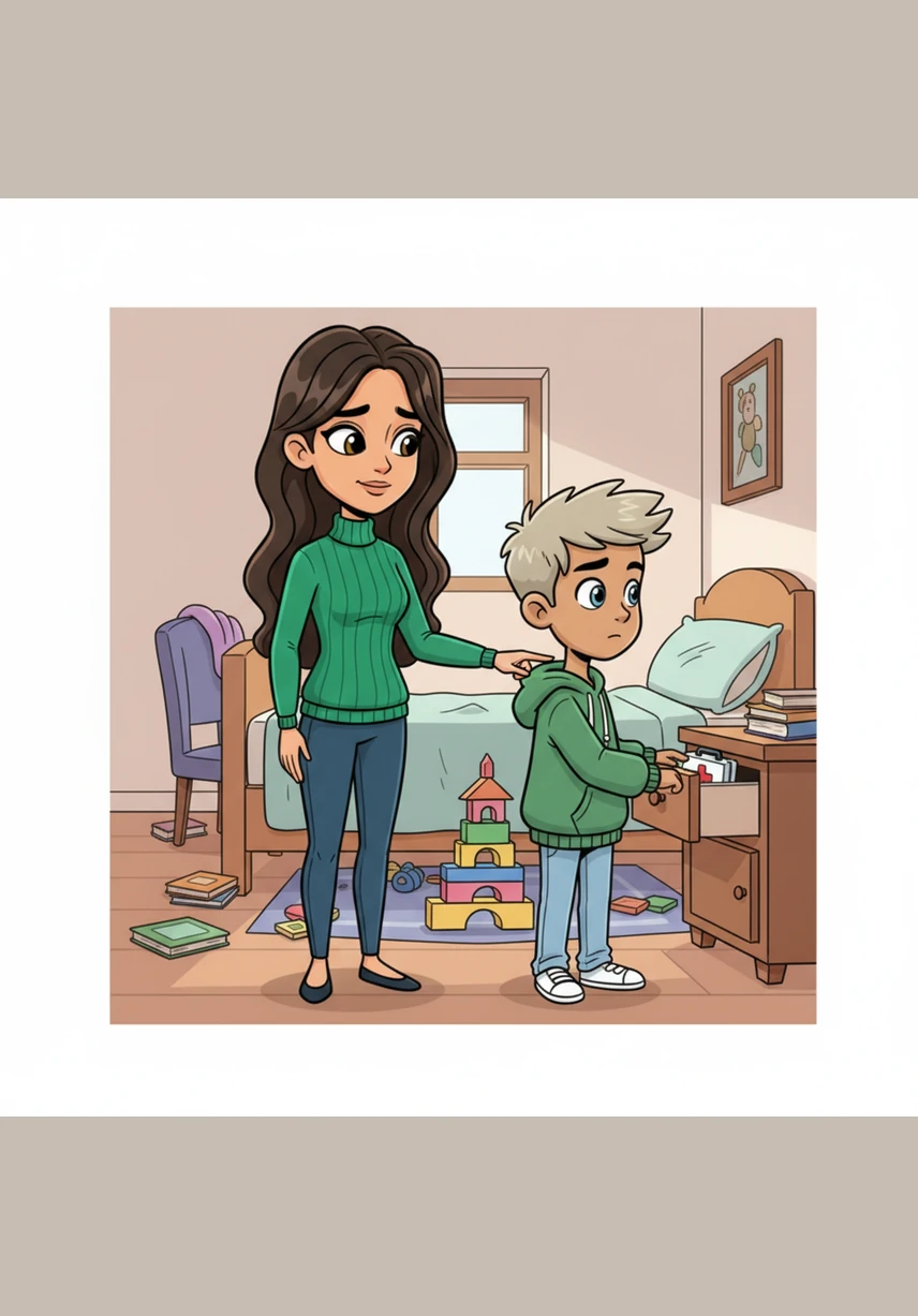 A close call occurs when her brother almost finds her hidden medical kit while playing, but Elif redirects him with a gentle, sisterly distraction. The mask of the perfect girl is her greatest weapon, shielding her from a world that cannot fathom her true nature.