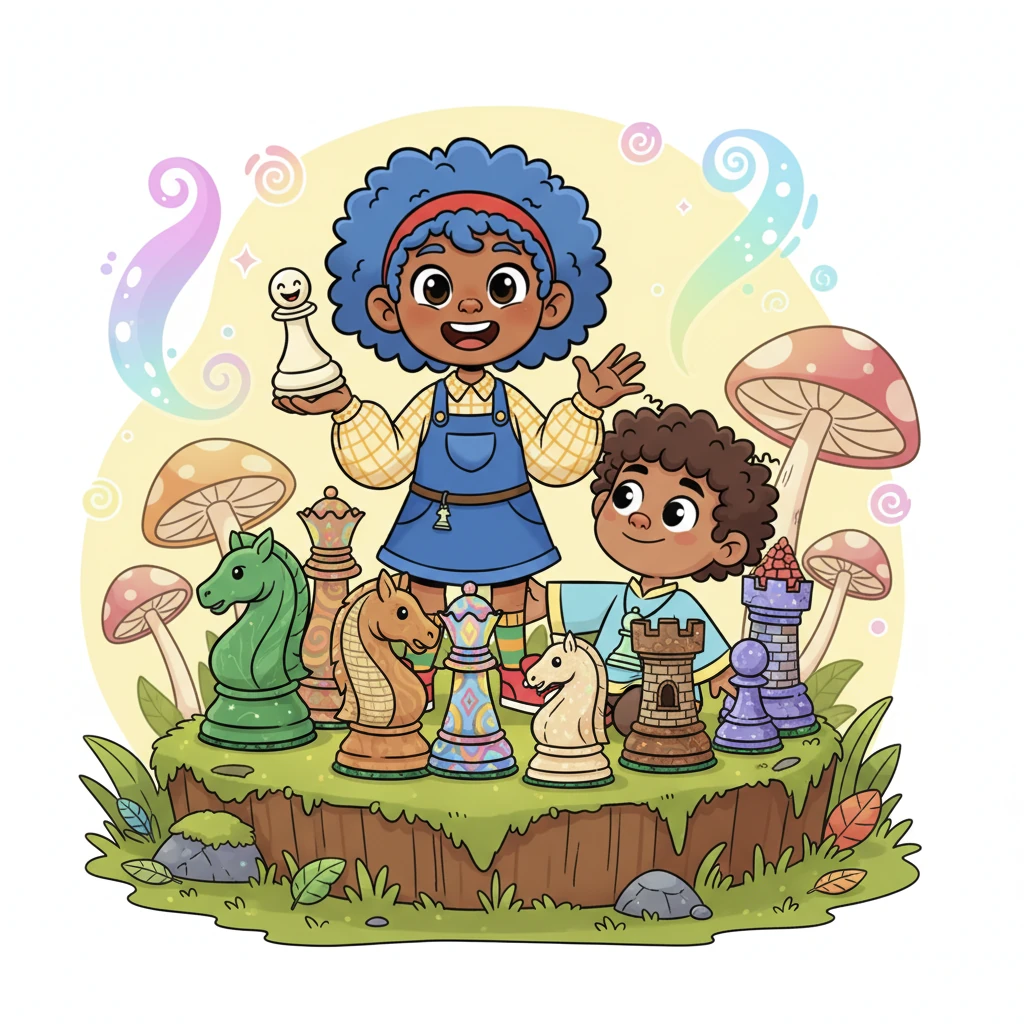 Chessie smiled, explaining that every place the game visited added a little bit of its own imagination and magic. Now, they were a unique team of pieces, each different, each important, and stronger together. The pieces huddled closer, understanding their incredible shared story.