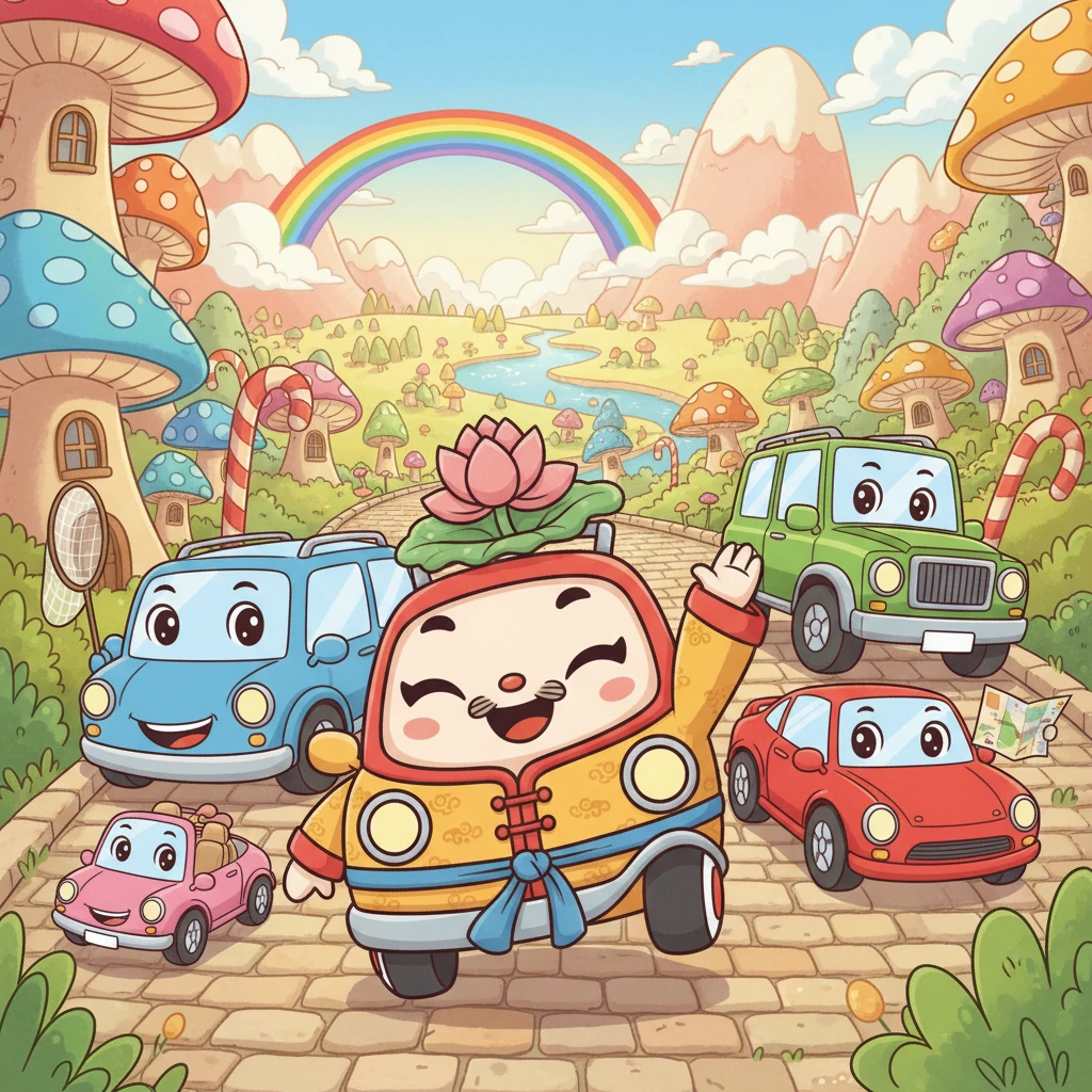 汽车家庭的冒险 - 家庭故事