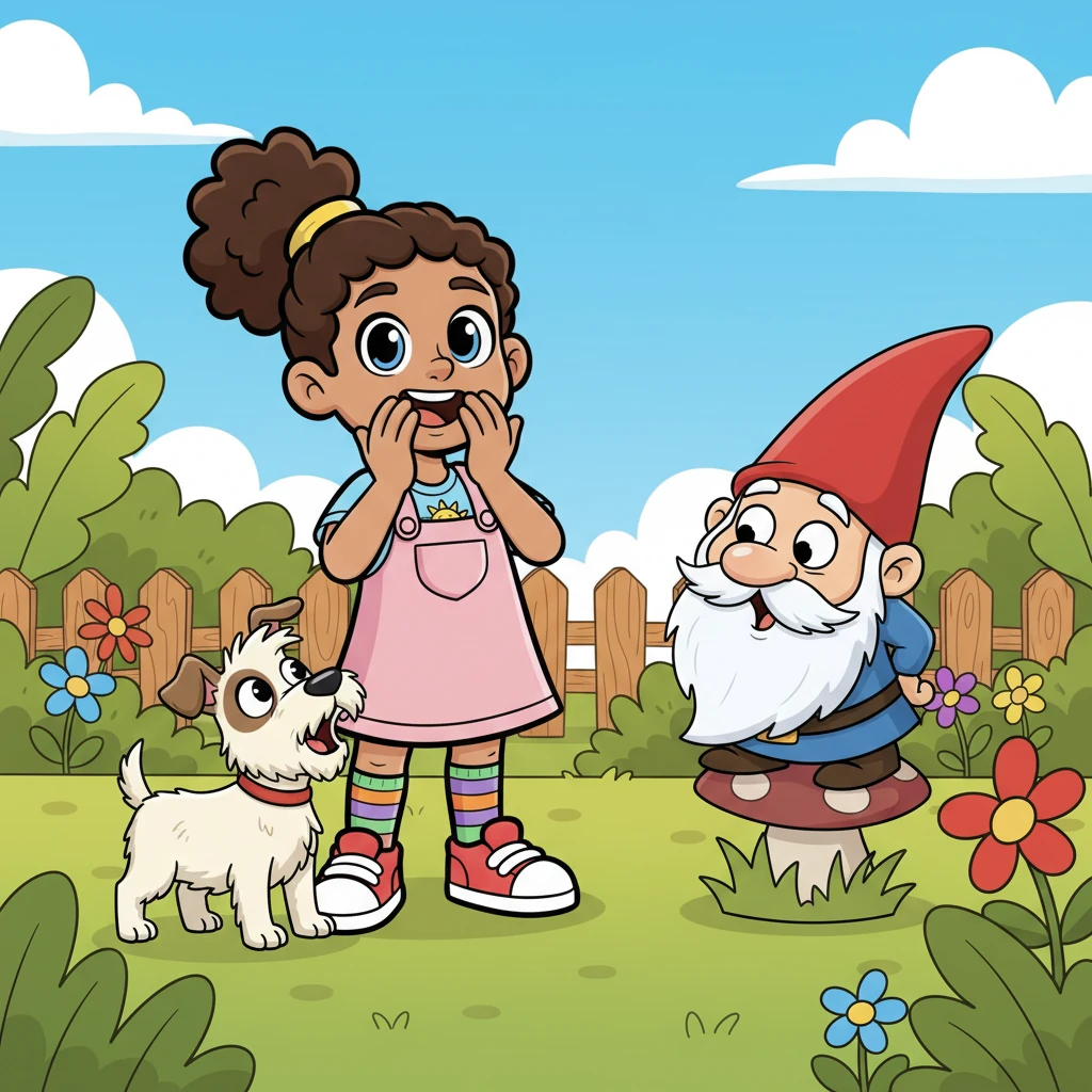 Lily then imagined a tiny, brave terrier standing guard by her side, letting out a surprisingly loud, determined bark at a silly garden gnome. Even small dogs could make you feel safe and protected, she thought with a giggle. They were always looking out for their families.