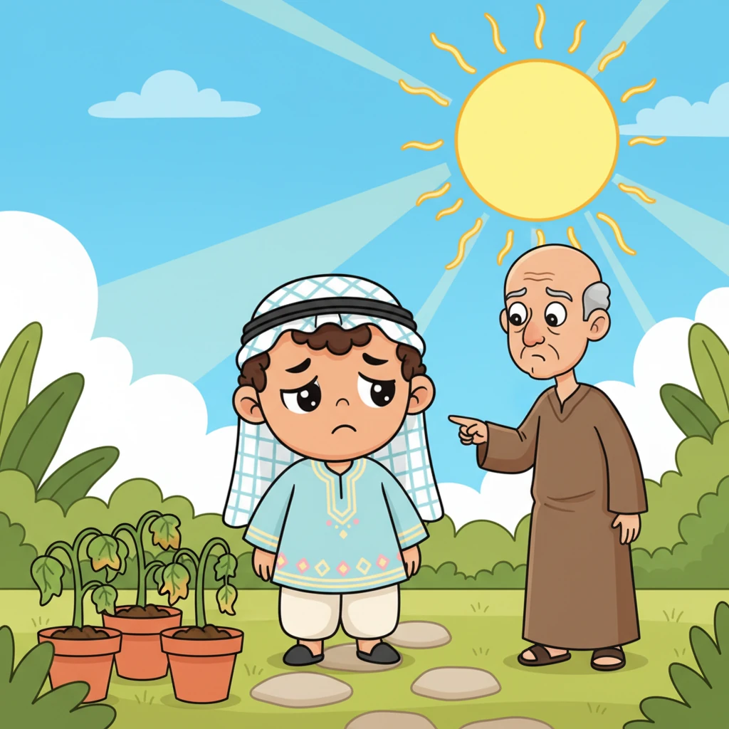لكن الحكيم أشار إلى أن نباتات C3 تواجه تحدياً في الأيام الحارة والمشمسة جداً، حيث يمكن أن تفقد طاقتها في عملية تسمى 'التنفس الضوئي'. بدا فادي حزيناً قليلاً وهو يرى بعض النباتات الصغيرة تذبل تحت أشعة الشمس القوية.