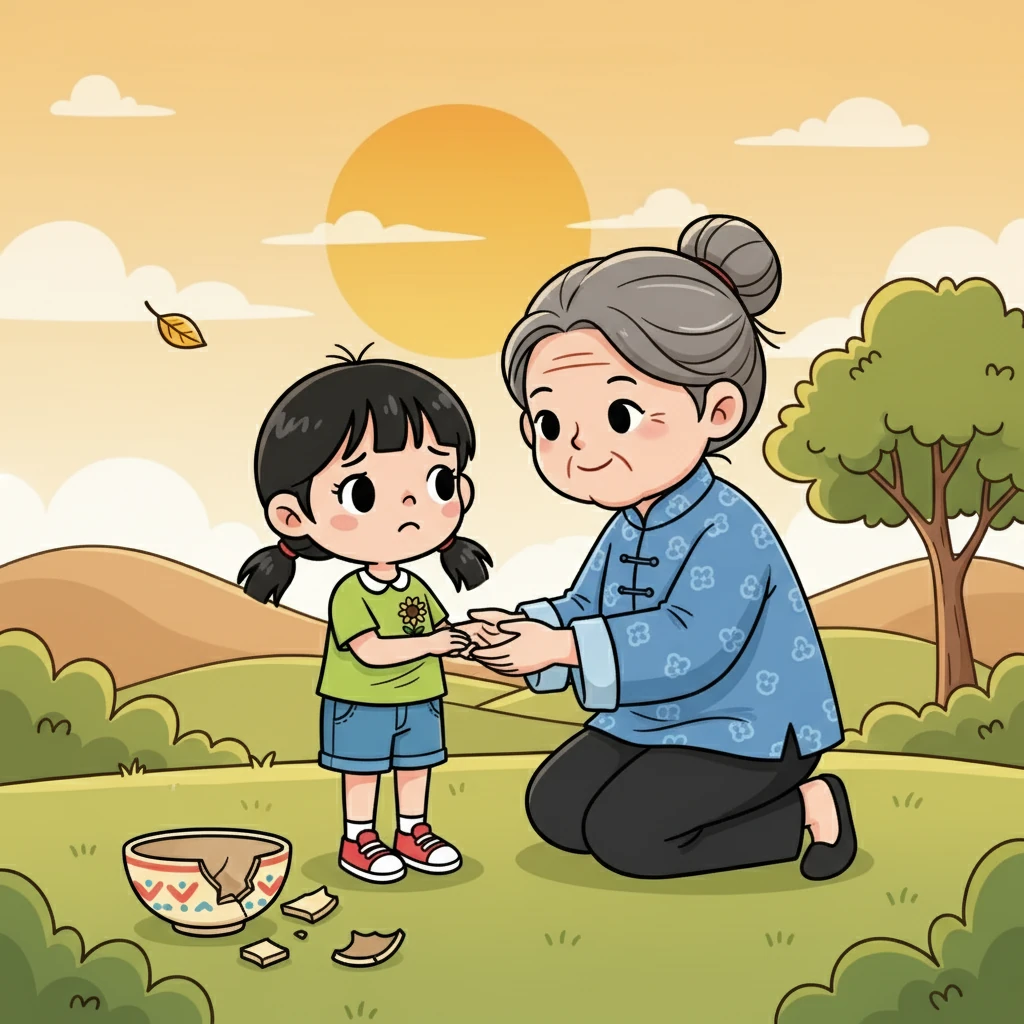 姥姥并没有责备小满,而是温柔地安慰她。姥姥说,破了的碗就像夏天一样,总会留下一些遗憾,但重要的是珍惜拥有的美好。