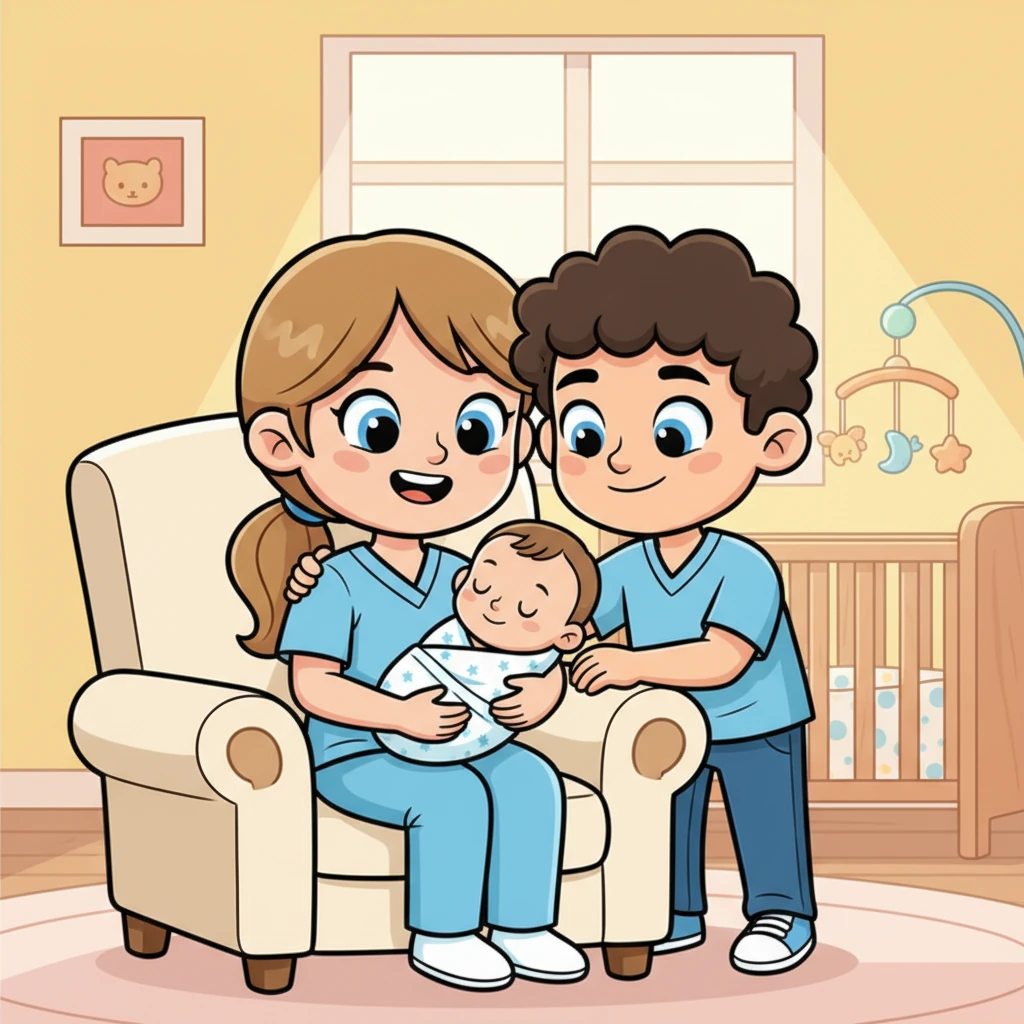 A few years later, their family grew with the arrival of their first son, Lucas, a sweet baby with fair skin and soft brown hair. Beth and Matt cradled him with immense love, their hearts overflowing with joy as they embarked on the wonderful journey of parenthood.