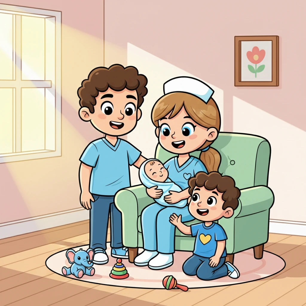 Not long after, little Michael joined their loving family, a delightful addition with bright eyes and a curious spirit. Lucas happily welcomed his baby brother, and Beth and Matt's home became even more vibrant with the playful sounds of two growing boys.