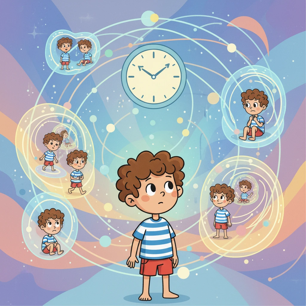 Back in their mind, Aco envisioned their consciousness as an oscillating network, a field of attention, memory, and perception distributed across time. They imagined multiple versions of themselves existing simultaneously, linked by awareness.