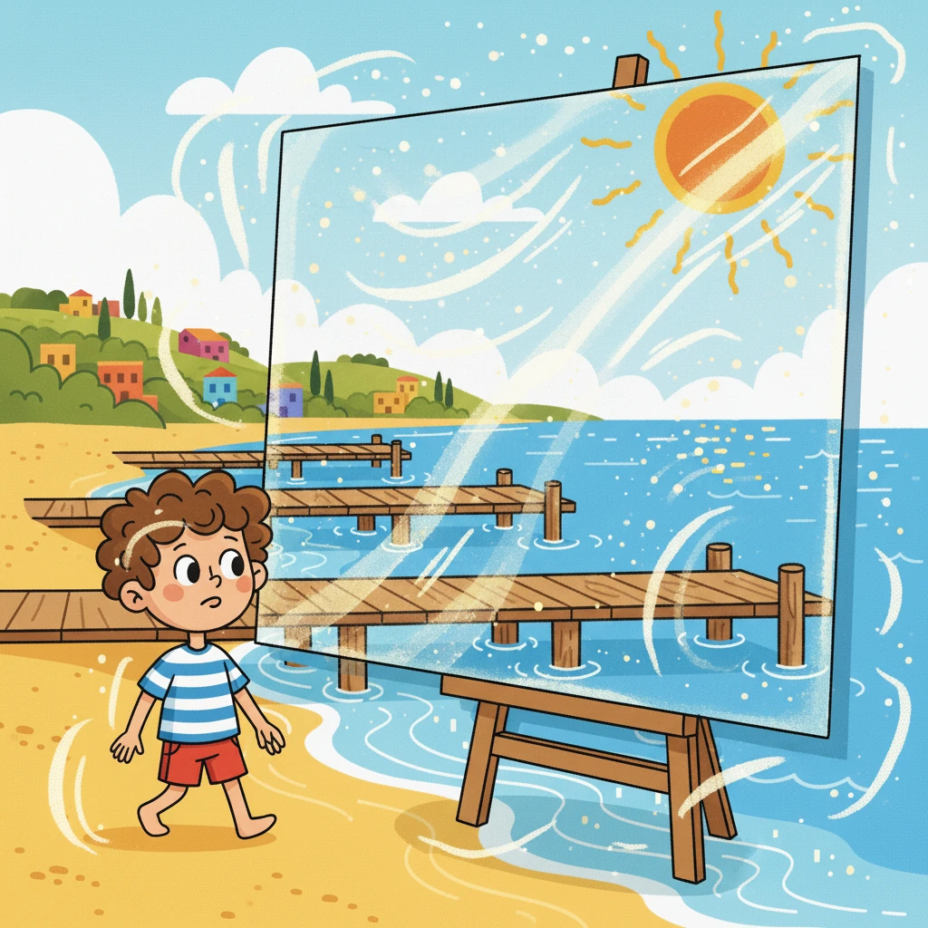 Gazing at the finished piece, Aco pondered the grand question: Are we merely characters moving through a masterpiece that has already been painted? The artwork shimmered with possibility, inviting others to contemplate the nature of existence.