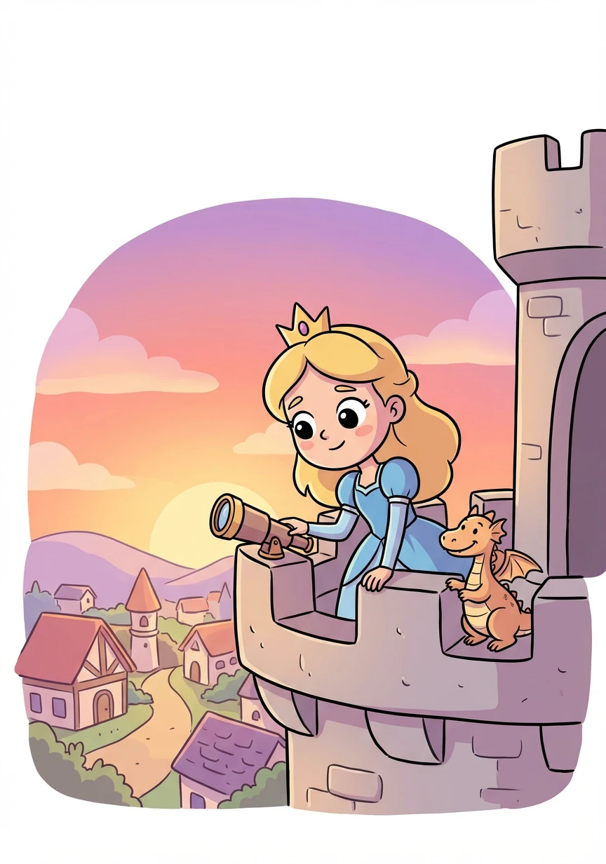 Princess Cirilla, a young woman of twenty, stands on the precipice of a grand castle overlooking the kingdom of Rivia. She feels the weight of her lineage, destined for a life of royalty, but her heart yearns for adventure beyond the castle walls.