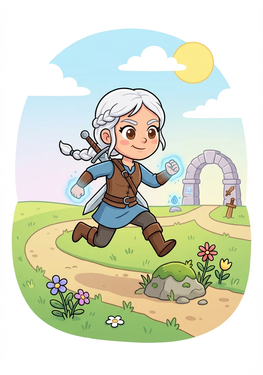 Armed with newfound knowledge and resolve, Cirilla chooses to embrace both her Witcher training and her latent magical abilities. She forges her own unique path, becoming a powerful force for good.
