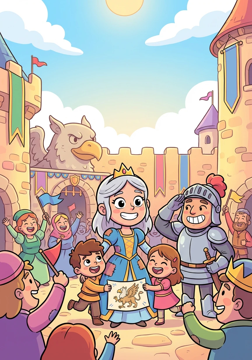 Returning to the castle, Cirilla is hailed as a hero. She embraces her role as a princess and a protector, vowing to use her power and skills to safeguard her people and maintain peace throughout the land, forever known as Cirilla the Griffin Slayer.