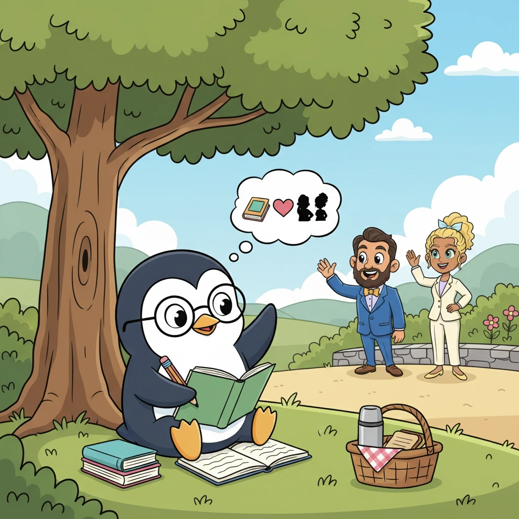 Pip loved his friends, but he also valued his quiet moments for thinking and creating. He learned to gently say "no" when he needed time alone, understanding that a little space made their shared time even more special and meaningful.