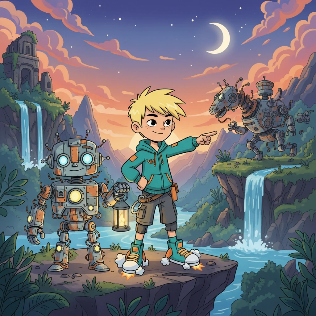 Aidos and the Brave Robot Tulpar - Adventure stories