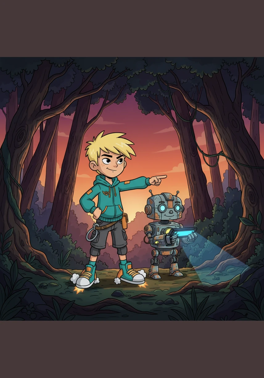 As the shadows grow long, the brave pair heads toward the edge of a dense, mysterious forest where the lamb was last seen. Aidos feels confident because he has Tulpar’s technology and his own sharp wits to guide them through the trees.