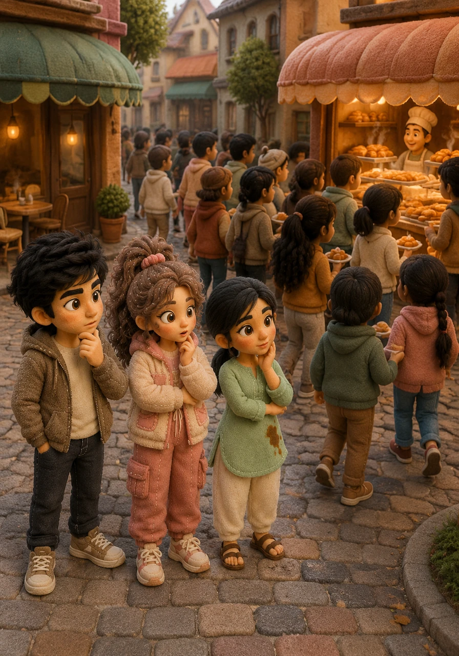 They watch as the crowd shifts away from the cafe toward a nearby bakery selling hot puff pastries at half the price. Rahul notes that because pastries are an excellent substitute good, a rise in the price of samosas has naturally increased the demand for pastries.