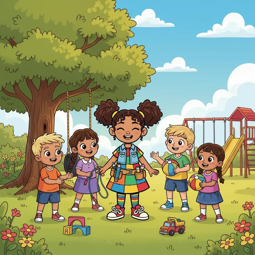 During playtime, Maya noticed a group of children laughing and playing. She hesitated for a moment, then walked over to join them. They welcomed her with open arms, and soon, Maya was laughing along with them.