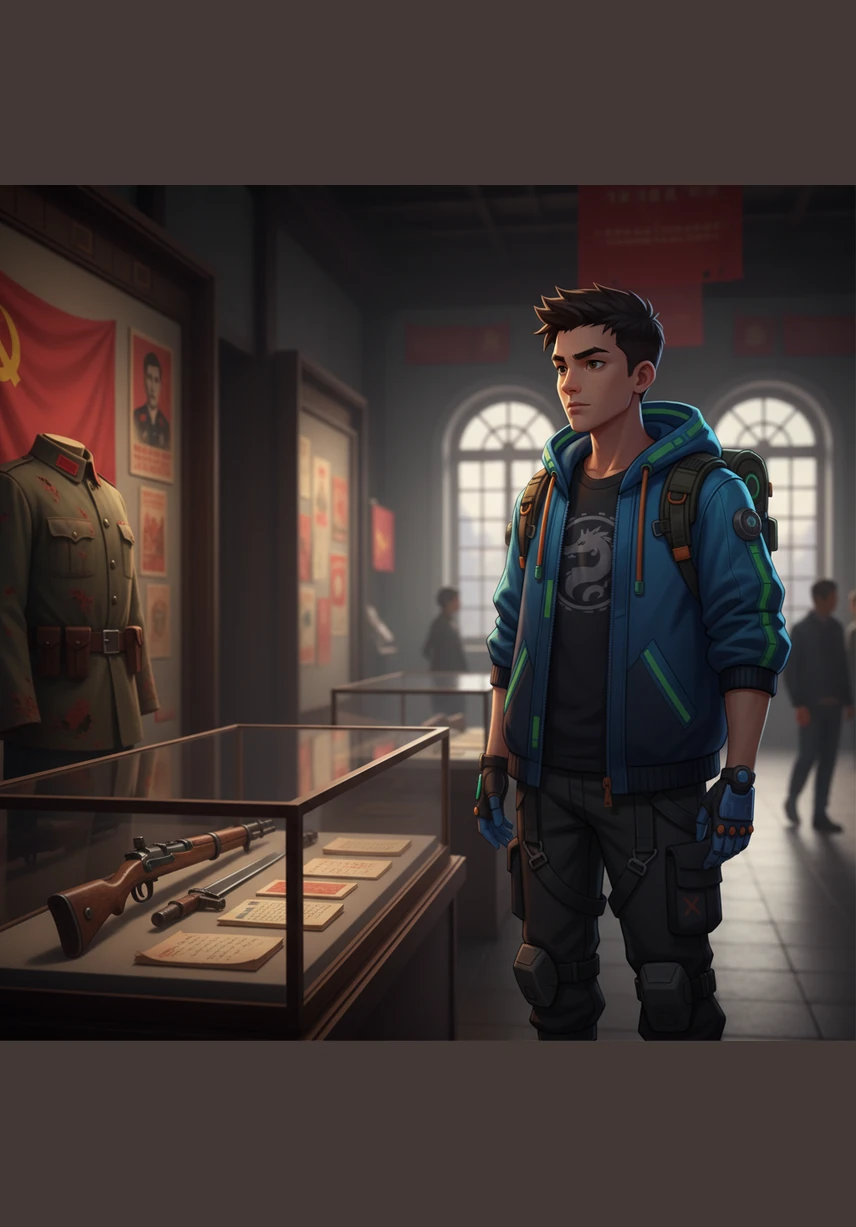 随后,他来到了红色文化纪念馆,在一件件饱经风霜的文物前驻足,革命先辈们为了民族独立而不懈奋斗的精神在他心中激起层层涟漪。那段峥嵘岁月,成为了他内心最坚实的信仰。