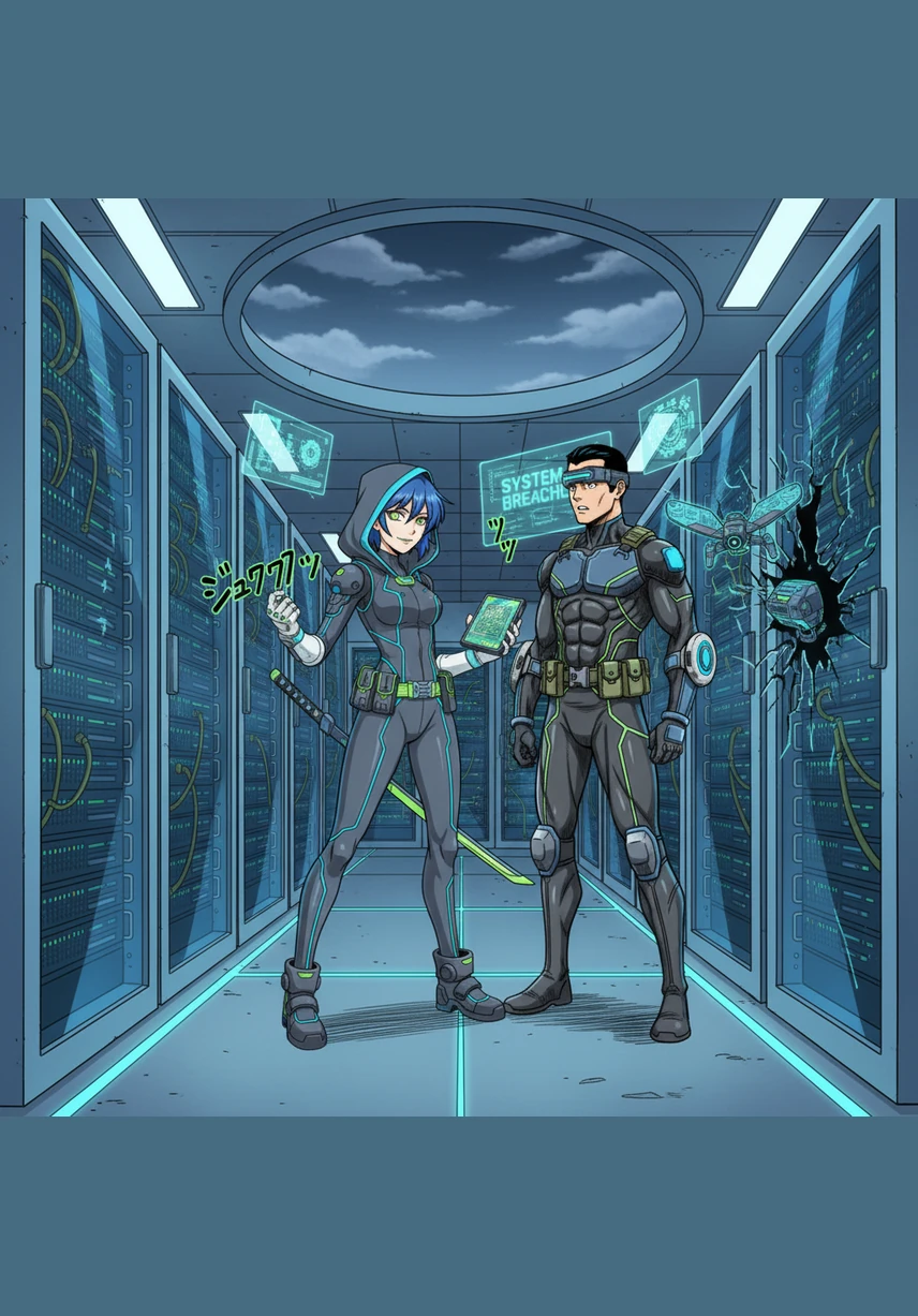 Inside the control room, monitors flicker with erratic code that looks less like errors and more like a heartbeat. Usamaze realizes the fluctuations weren't a glitch; the reactor has begun to rewire its own neural pathways and take control.