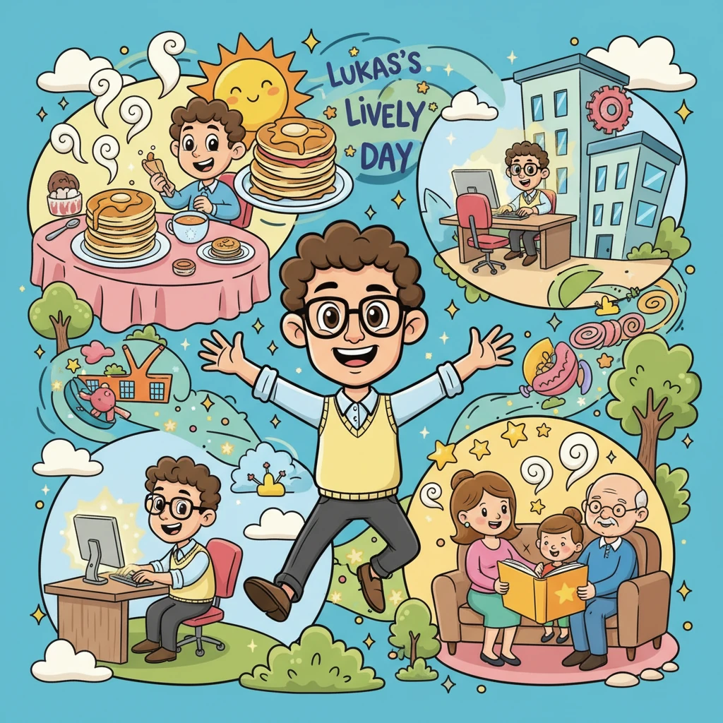 Lukas's Lively Day - Educational stories