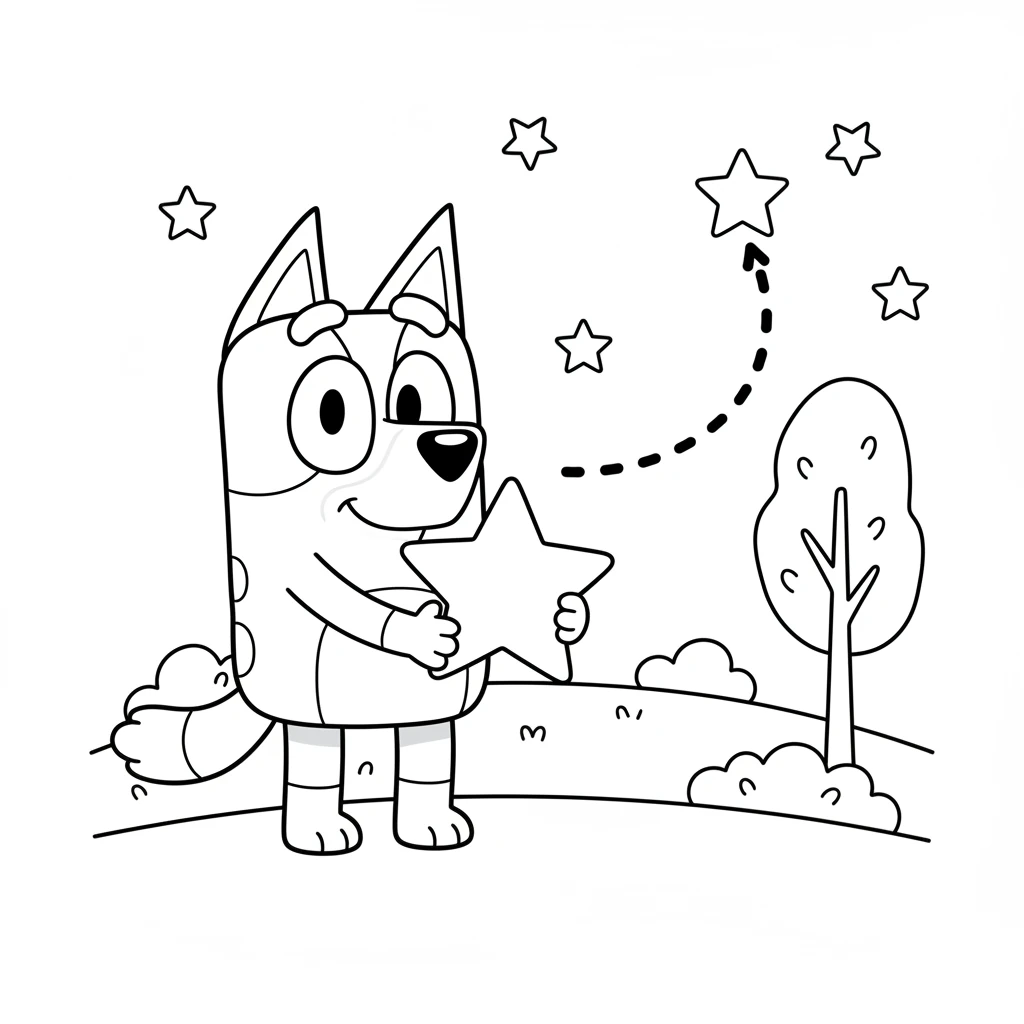 bluey coloring pages