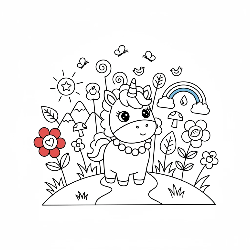 unicorn coloring pages