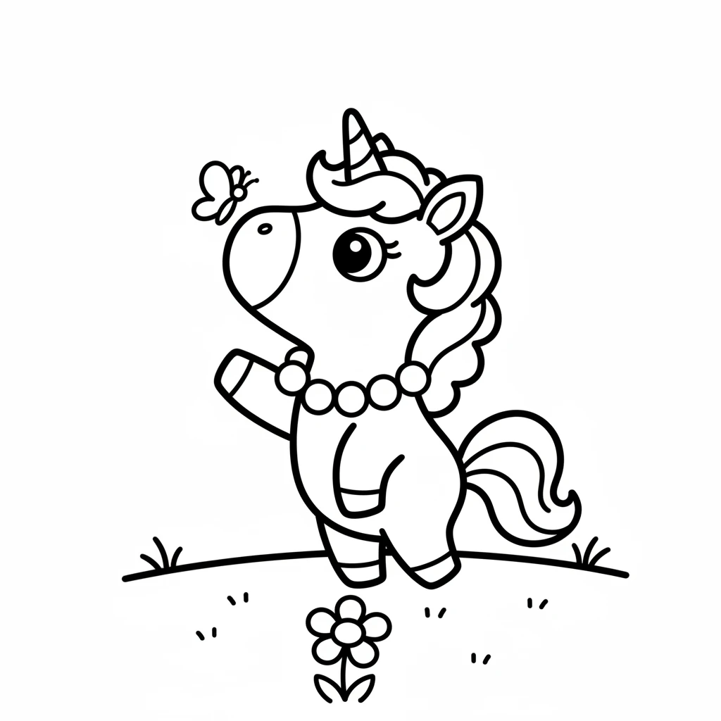 A tiny creature fluttered past her nose. It was a beautiful blue butterfly, dancing gracefully on the breeze. 'Blue!' Sparkle watched it fly, its wings a soft sky color.