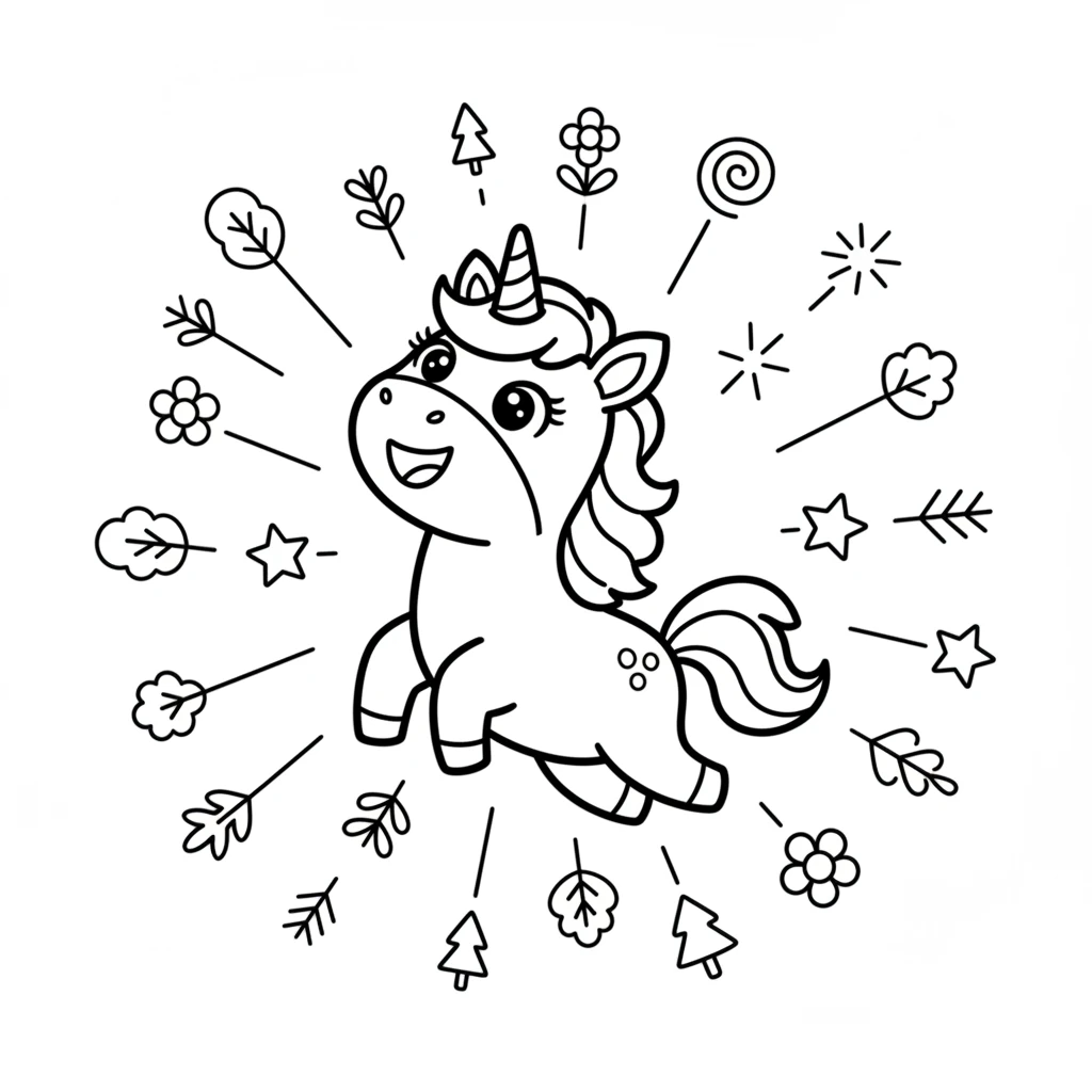 Sparkle looked all around her world. It wasn't just white anymore; it was full of wonderful, exciting colors! She felt so happy to have discovered them all, one by one.