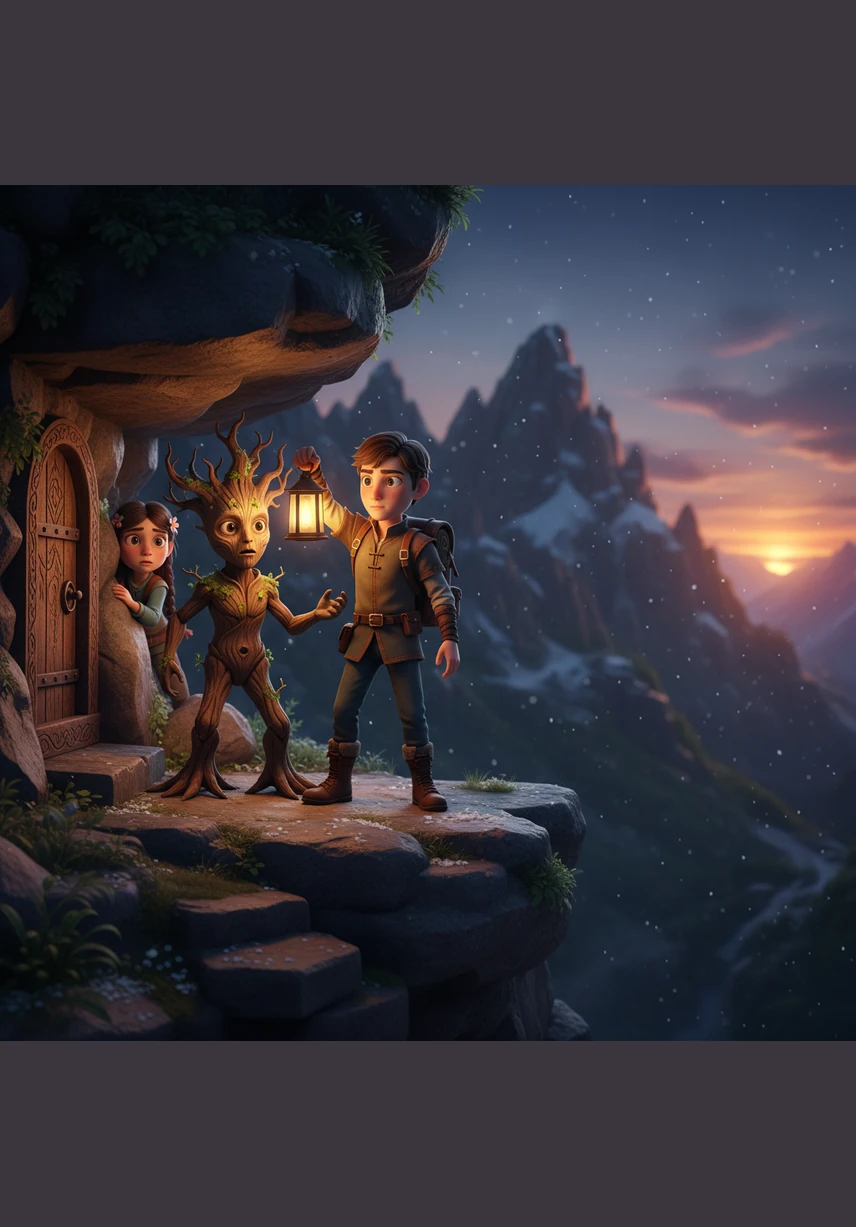 As gray clouds gather and rain begins to fall, Silas refuses to seek shelter or abandon his task. He continues to work through the mud and wind, his silhouette a pillar of endurance against the darkening mountain sky.