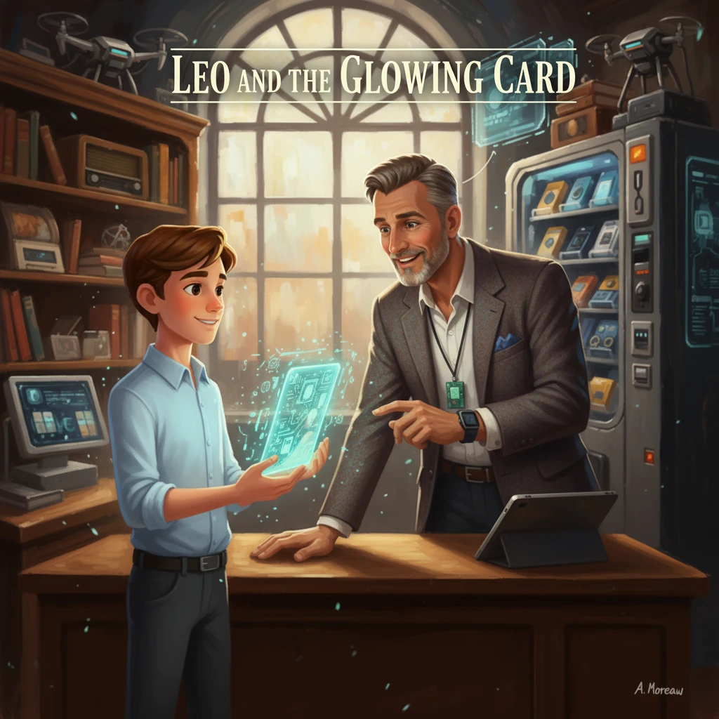 Leo and the Glowing Card