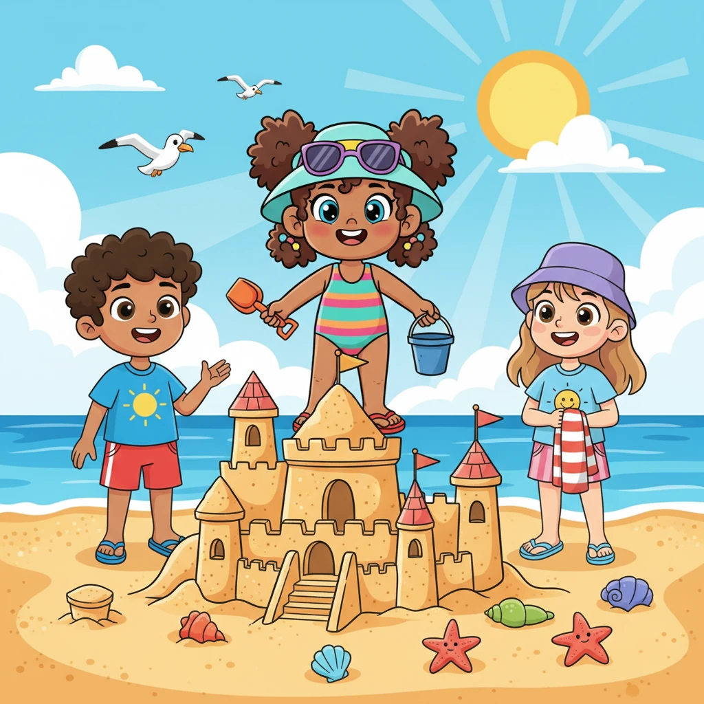Sandy's Sunny Seaside Story