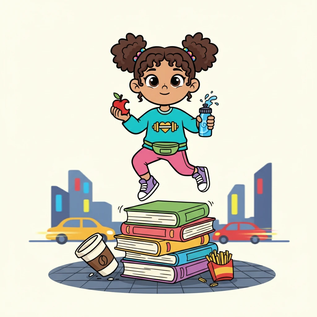 Amira, a 22-year-old journalism student, was always on the go. Her days were a whirlwind of classes, projects, and late nights fueled by caffeine and fast food. The bright lights of the city blurred around her as she rushed from one commitment to the next. She often skipped breakfast, promising herself to eat better 'next week'.
