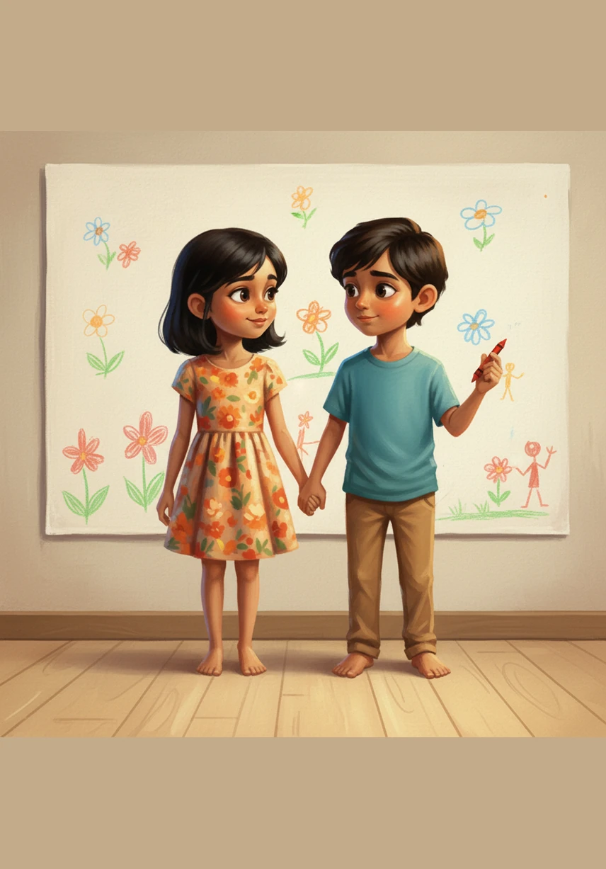 Anshika holds seven shiny marbles and doesn't give any away, showing that 7 minus 0 is still 7. They learn that subtracting zero from any number leaves the number exactly the same, like a mirror reflecting itself.