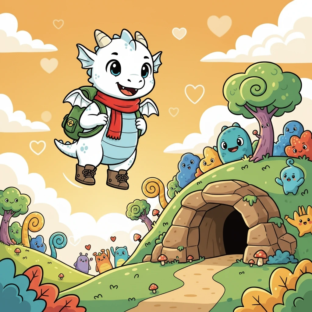 Lumi flew back to her cave, her heart full of joy. She learned that day that even in a monster forest, friendship and kindness could bloom, and that being brave meant facing your fears and helping others.