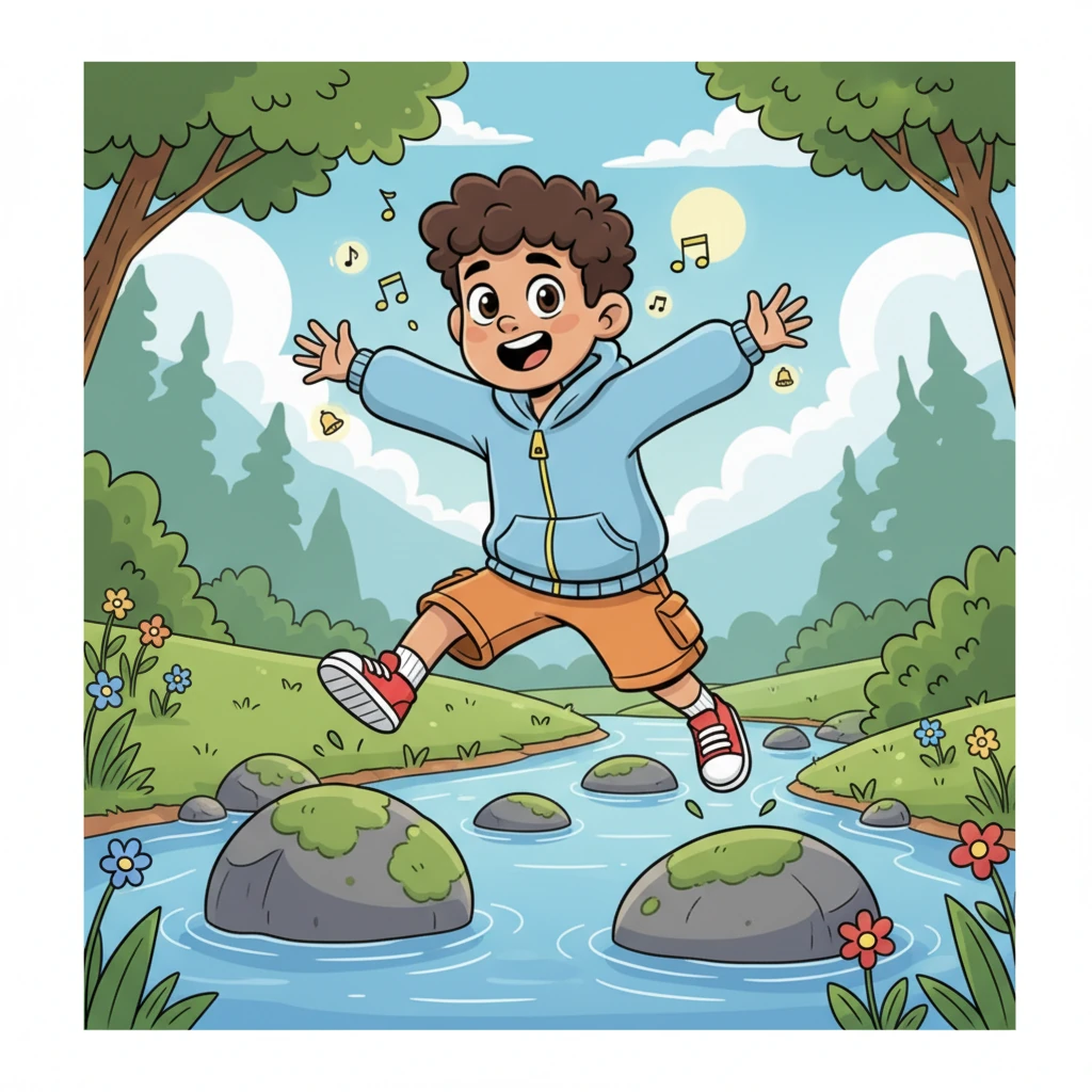 A bubbly giggle escaped Whisp, a sound like tiny bells ringing. His little tongue playfully peeked out, as if dancing with joy and newfound bravery.