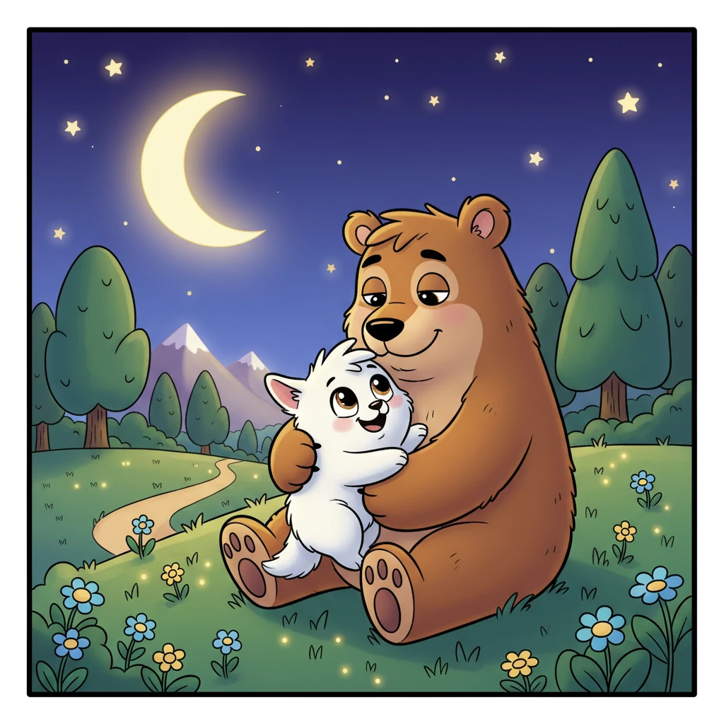 Whisp, now full of courage and warmth, felt ready for any adventure. He knew that with a friend like Gus, he was never truly alone, and every day held a cozy cuddle waiting.