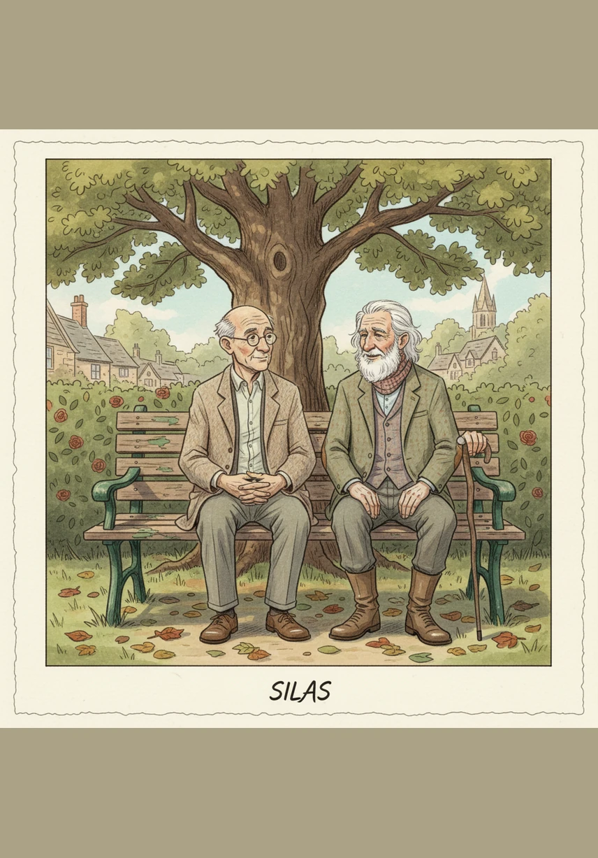 Arthur and Silas sat on their porch, watching the sunset paint the hills in hues of gold and lavender. They had been friends for sixty years, sharing every cup of tea and every secret in their quiet, ivy-covered cottage.