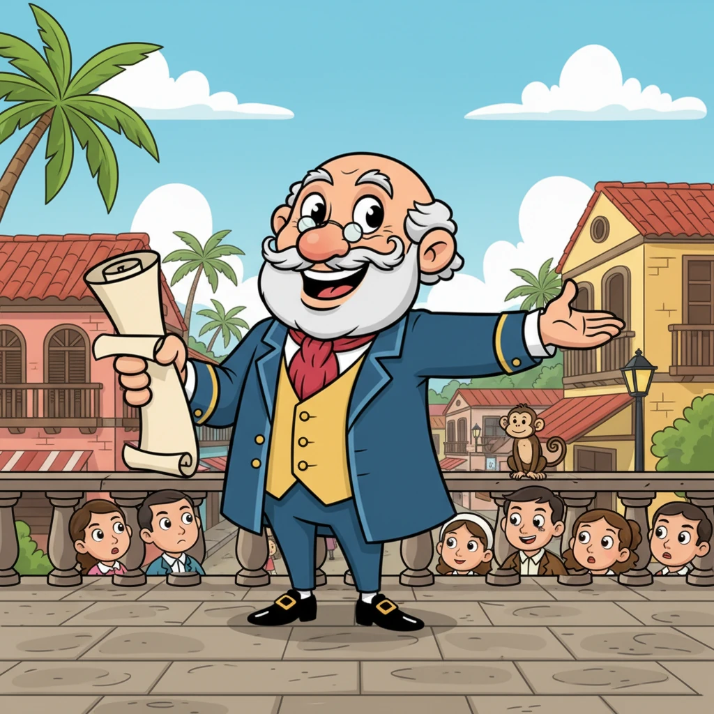 Ngunit pagbalik sa Pilipinas, nagbago ang lahat! Nagmagaling siya sa mga Pilipino, nagkukuwento ng mga kunwaring magagandang karanasan sa Madrid. Ipinagyayabang niya ang kanyang mga 'kaalaman' at 'karanasan' na tila ba siya ang pinakamatalinong tao sa mundo.