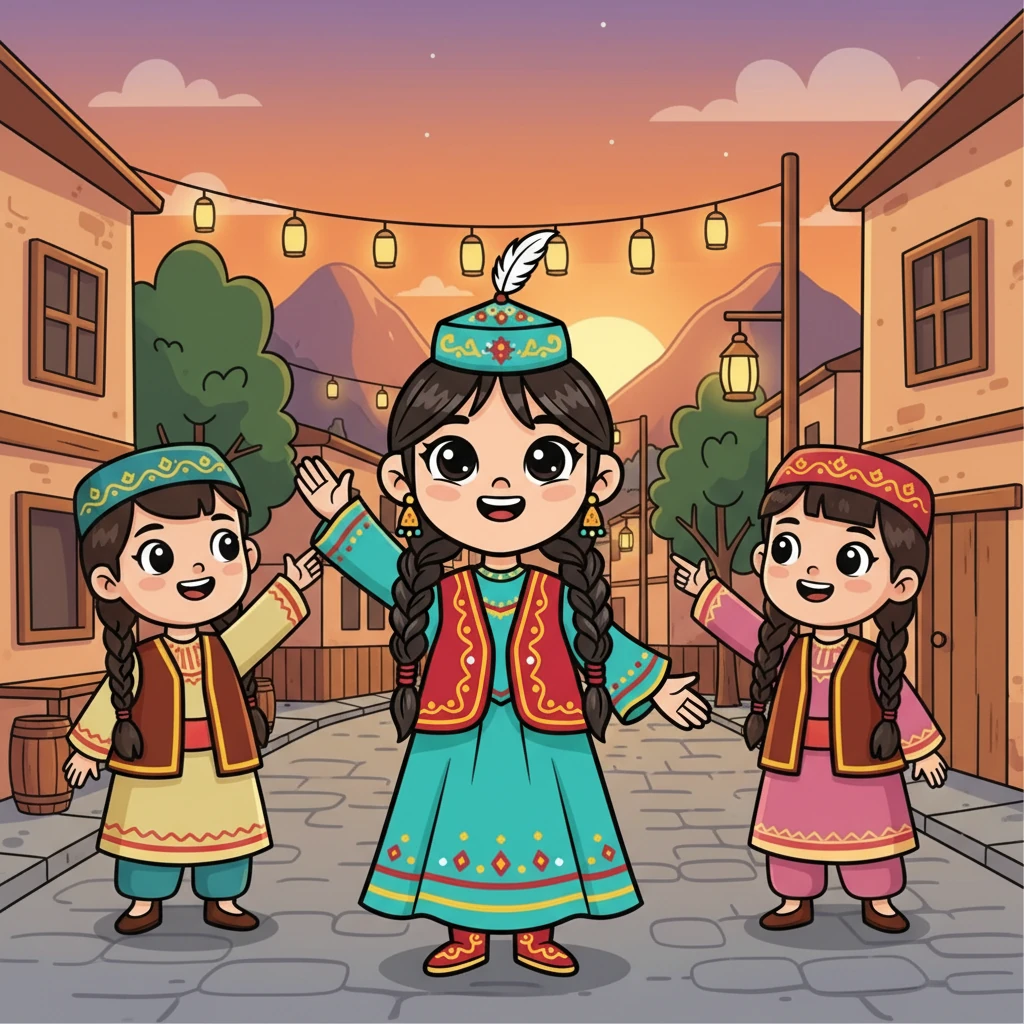 Кеш батқанда, балалар үйлеріне қайтты. Ұлжан олармен қоштасып, ертең кездесуге уәде берді. Көшедегі достарымен өткізген күні оған қатты ұнады.