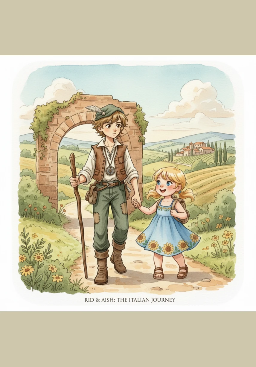 The delicious scent of melting cheese fills the air in Italy as the explorers sit outside the massive, round Colosseum for a snack. They share a big, hot slice of pizza and talk about the brave people who visited this historic arena long ago.