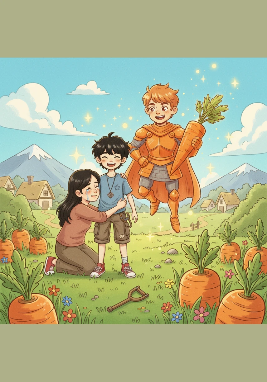 奇迹发生了，小星灰扑扑的脸蛋泛起了健康的红晕，双腿充满了力量。他兴奋地在草地上奔跑跳跃，甚至能轻而易举地够到平时摸不着的高树枝，欢快的笑声传遍了四周。