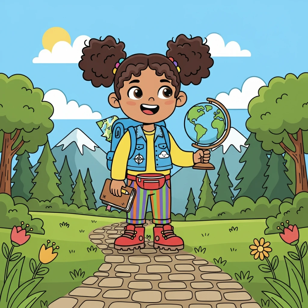 With a big smile, Maya looked forward to the journey ahead! She knew that her carefully packed bags and her adventurous spirit would make this trip unforgettable.