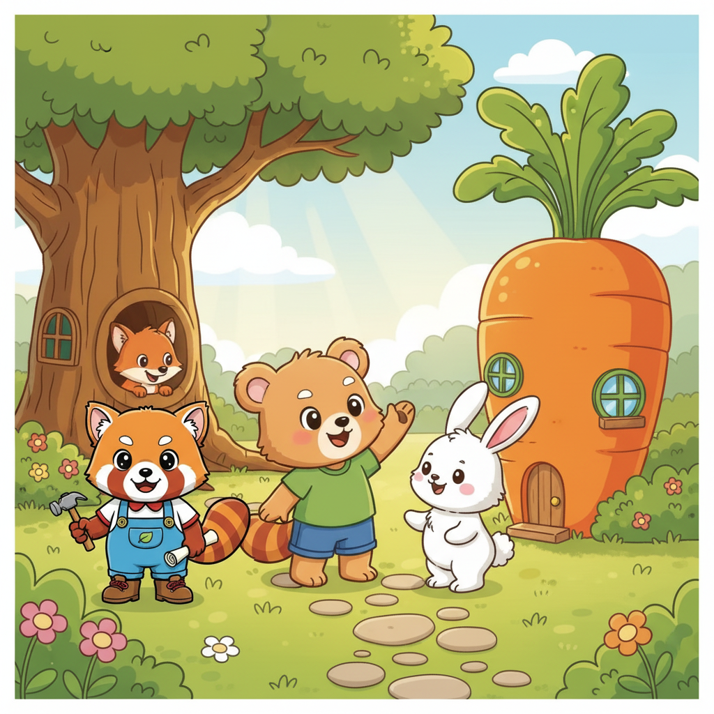 建立溫馨的動物城市故事,適合6到8歲 - Animal stories