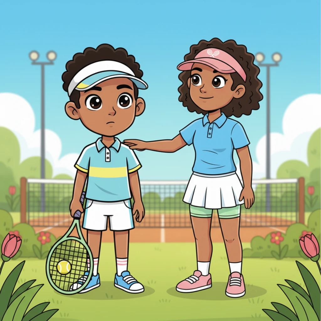 Mary Beth listened with a kind, serious expression, then placed a reassuring hand on his shoulder. Her smile was warm and friendly, promising support. "We'll work on building your strength, inside and out, Carlton," she said with determination.