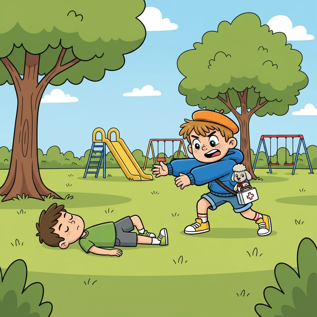 Ziad, observant la scène, comprit immédiatement le danger. Il se souvint des cours de secourisme qu'il avait suivis. Sans hésiter, il se précipita vers Nizar, prêt à agir.