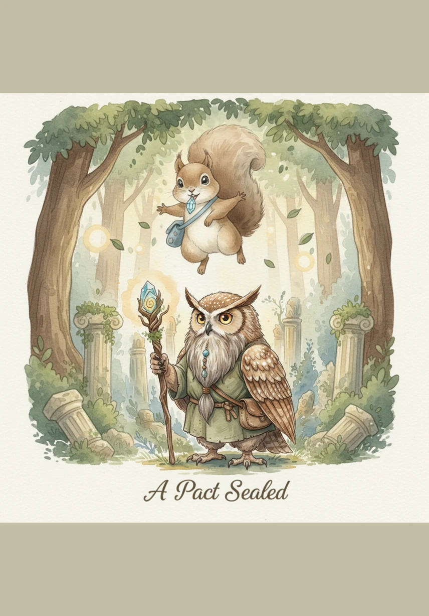 Sammy soon found himself in a clearing filled with giant, polka-dotted mushrooms that reached higher than his head. He hopped from cap to cap, feeling like he was in a dream world as the spores drifted through the air like tiny specks of fairy dust.