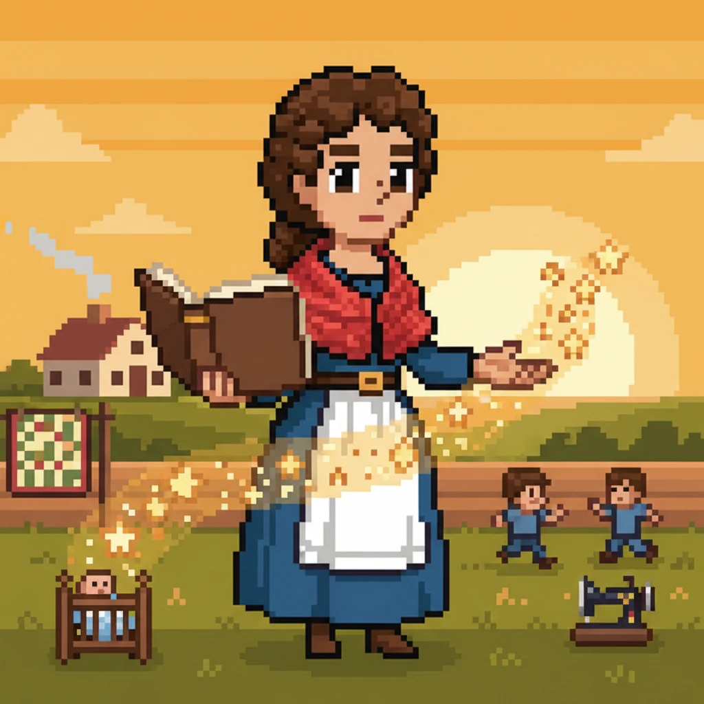 Edna's Texas Legacy: A Pixelated Life - historical