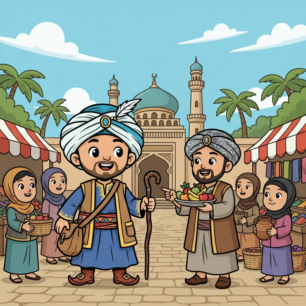 Penduduk menyambutnya dengan senyum ramah, menawarkan keramahan dan bantuan. Seorang pedagang menjelaskan bahwa ia berada di Kesultanan Samudra Pasai, sebuah tempat yang penuh kedamaian.