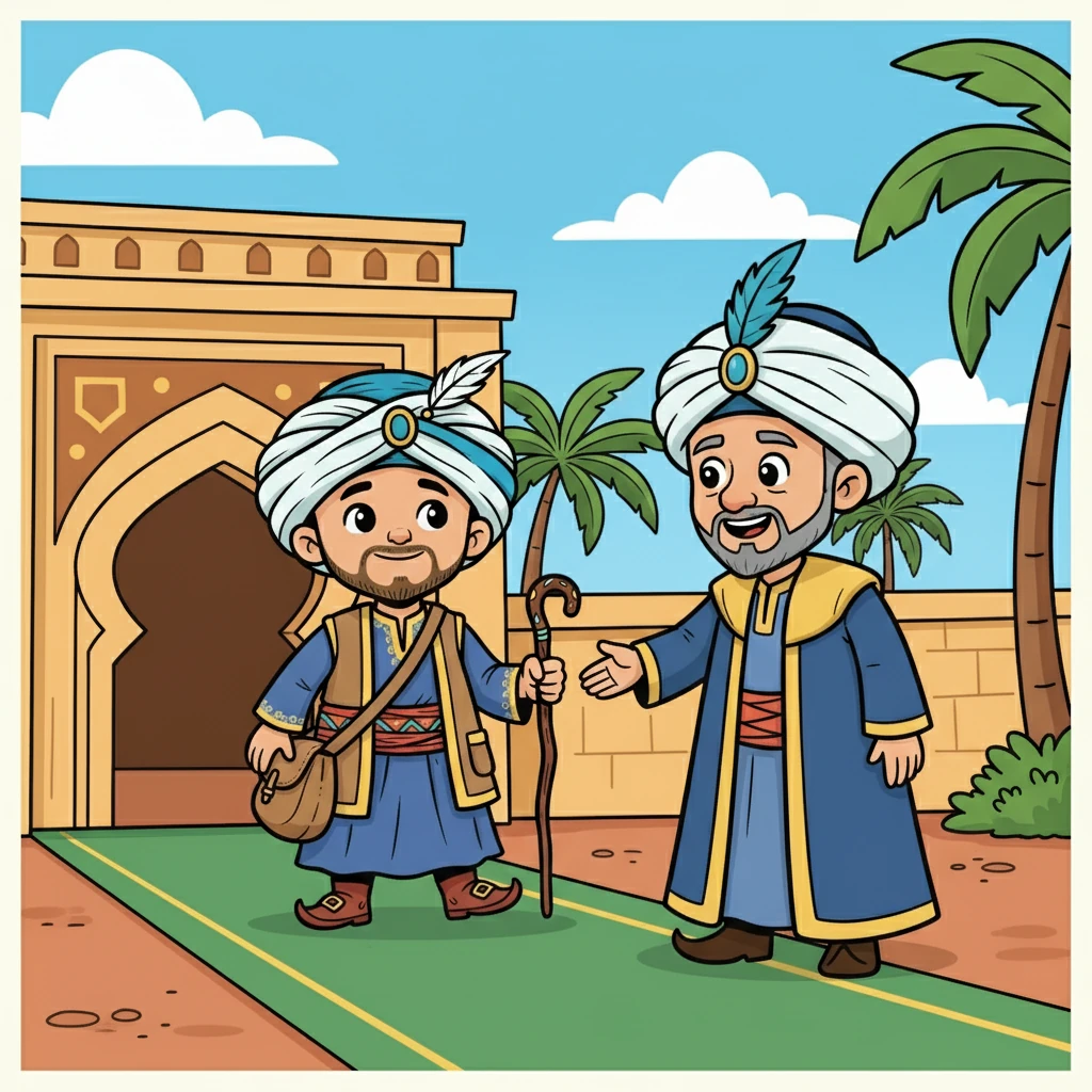 Ibnu Batutah disambut oleh Sultan Malik Az-Zahir, seorang pemimpin yang bijaksana dan saleh. Ia menemukan tempat perlindungan dan ketenangan, jauh dari hiruk pikuk politik Delhi.