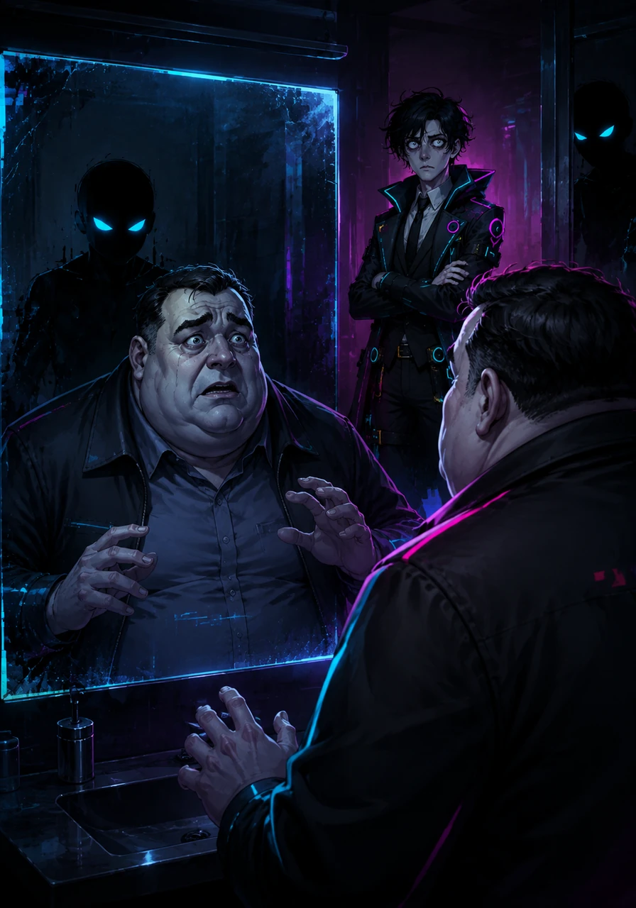 The haunting grows more intense as Max’s dark shadow begins to flicker in mirrors and lurk in the corners of Fowler’s vision. Fowler becomes a ghost of his former self, his face pale and his eyes wide with a terror that no one else can understand.