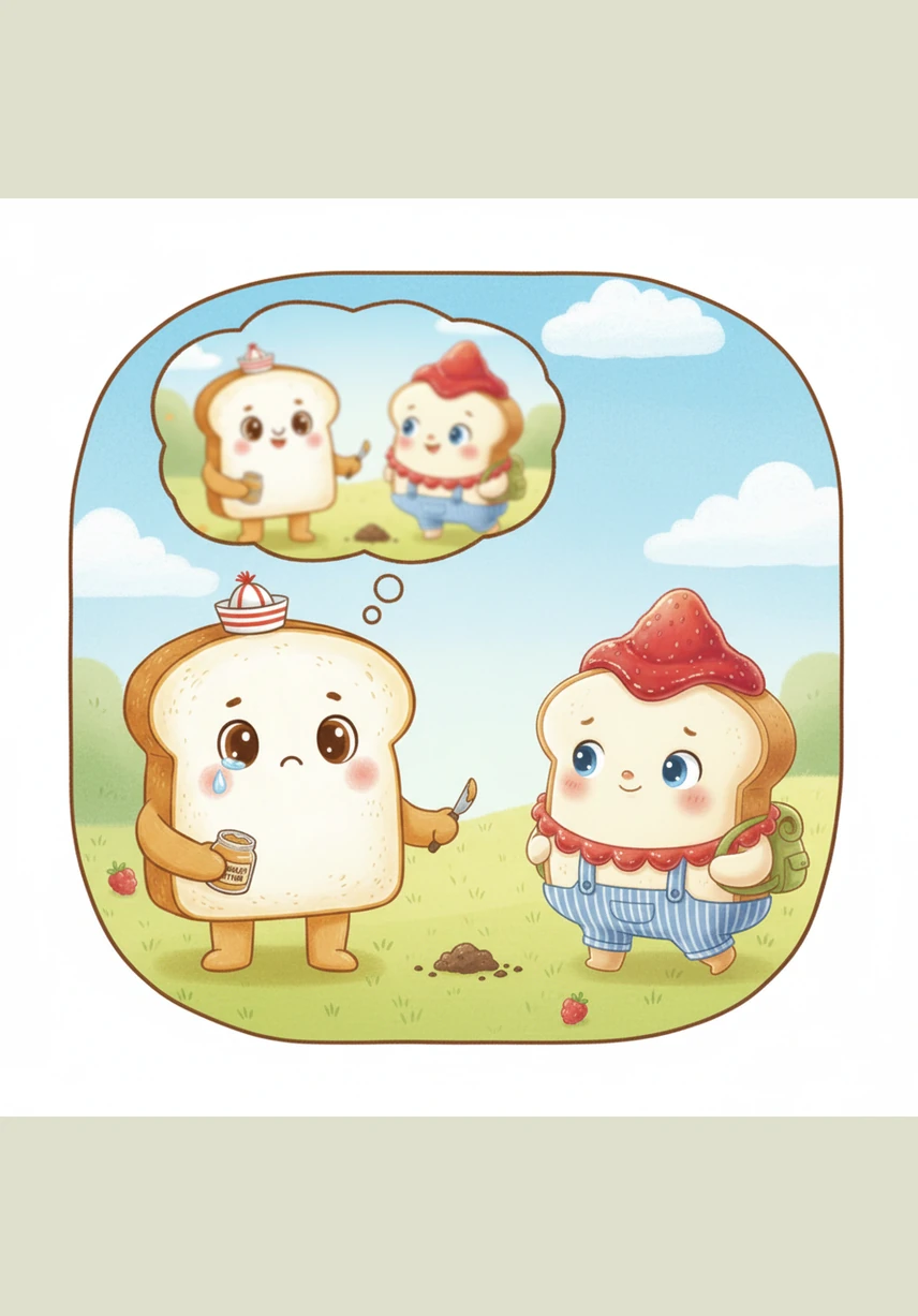 As the sun moved across the sky, the two slices seemed to lean inward, dreaming of what it would be like to share their flavors. They realized that while they were good on their own, they were destined for something greater.