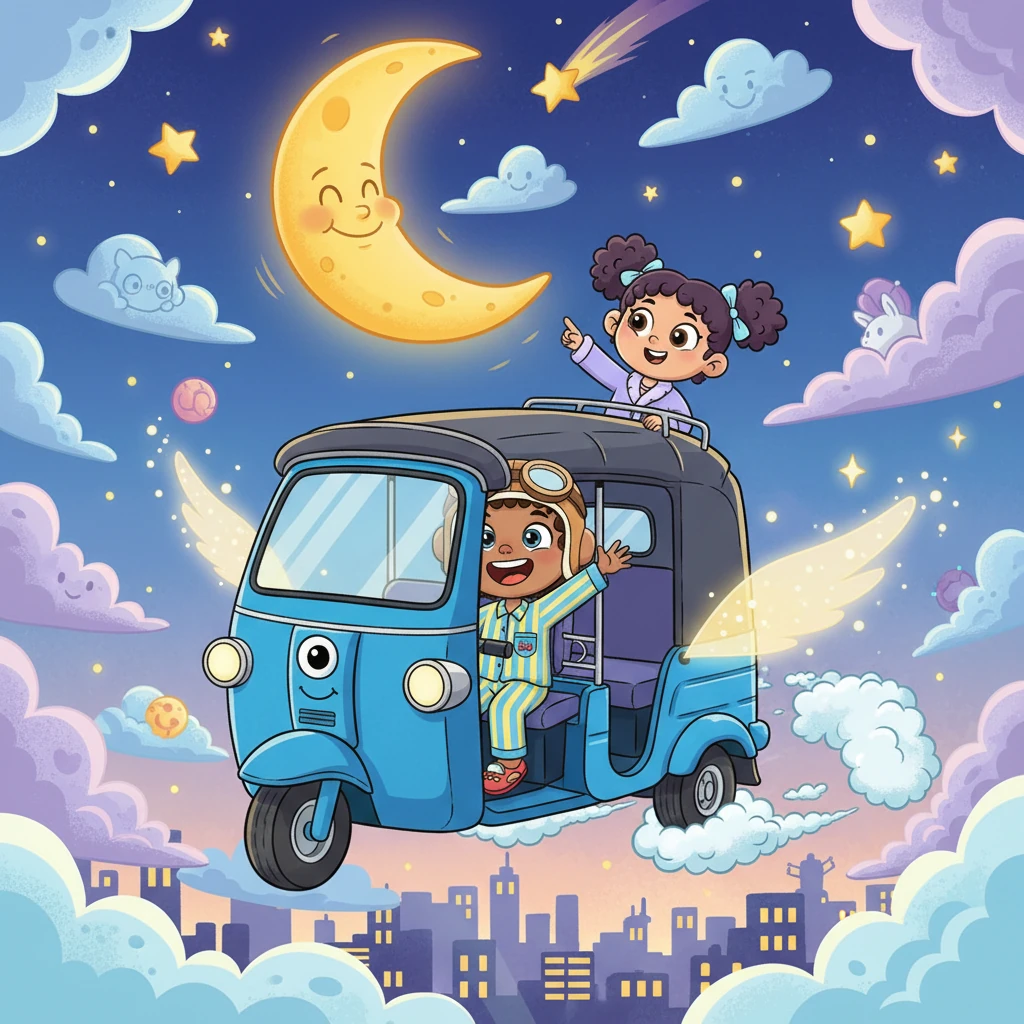 Zoomy the Flying Tuk-Tuk - Bedtime stories
